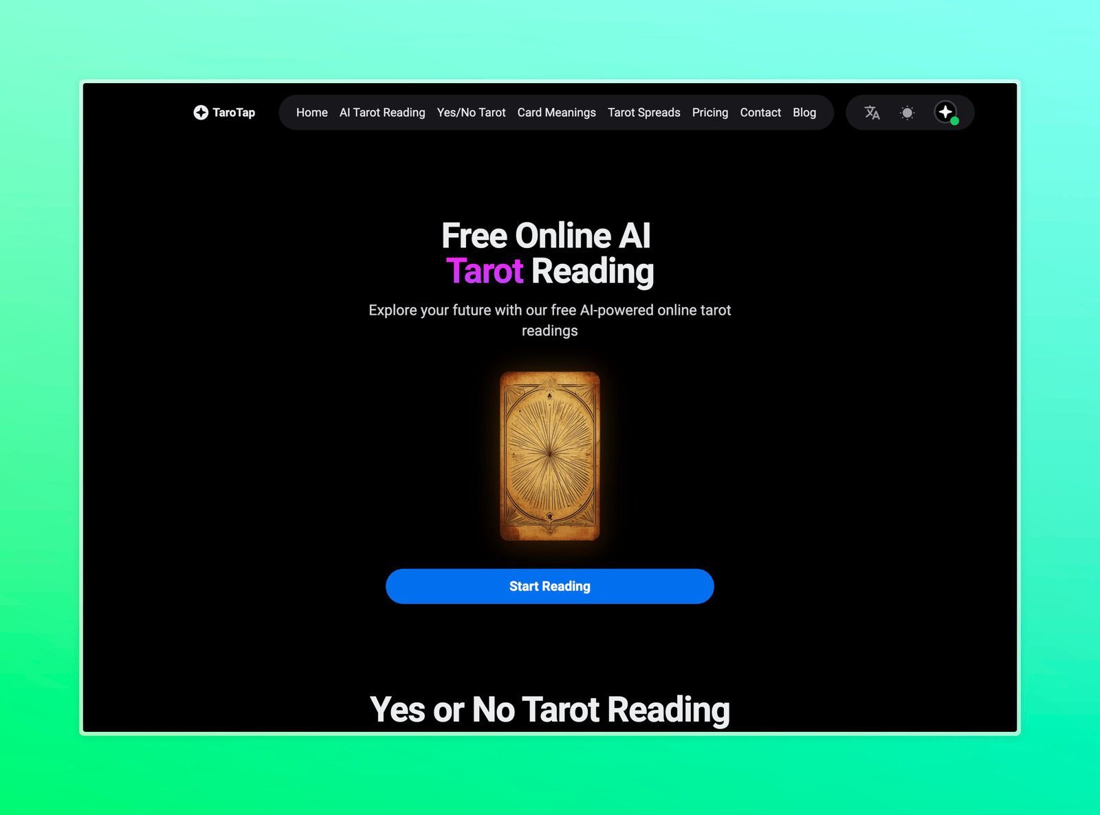 واجهة Tarotap