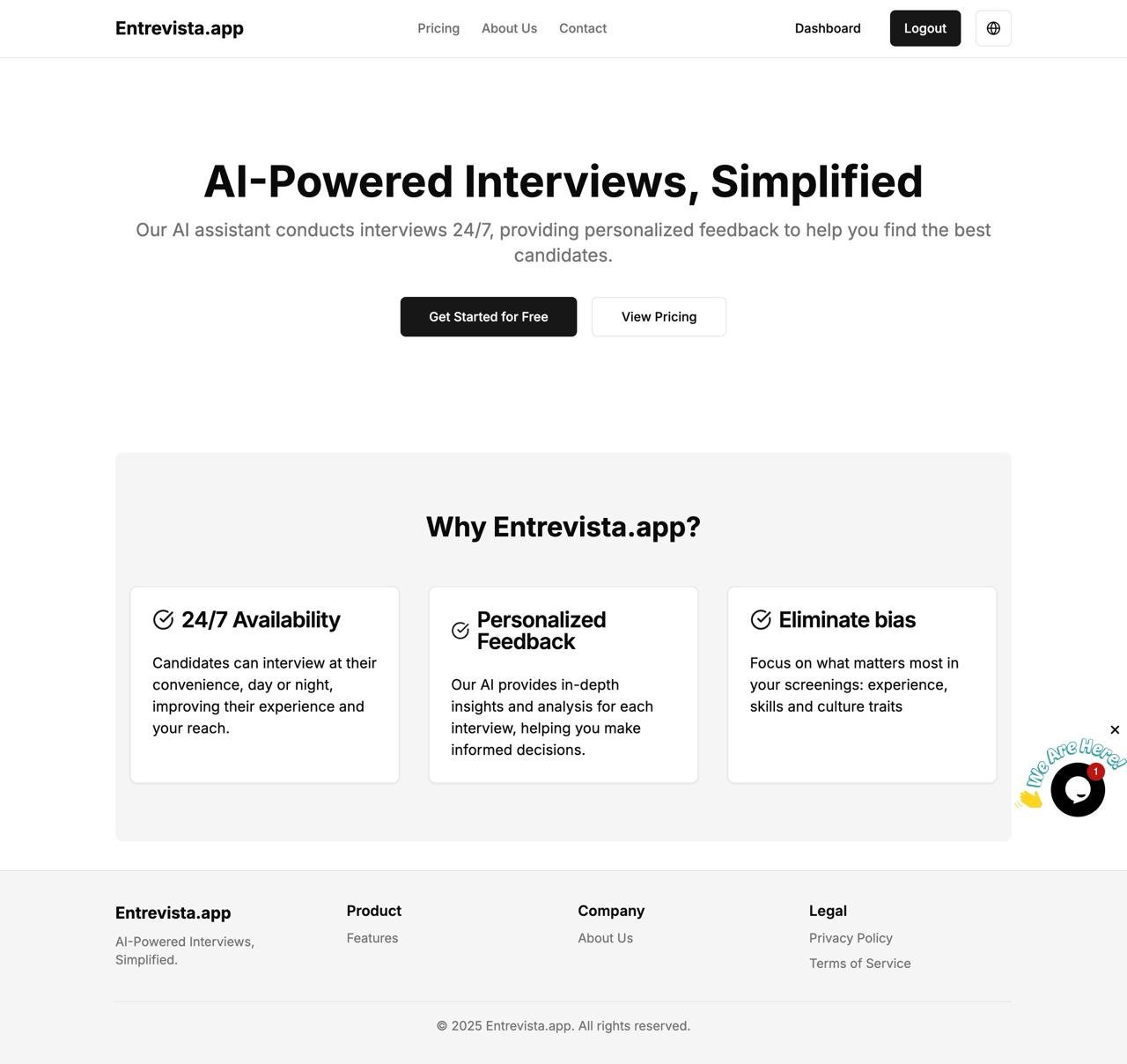 واجهة Entrevista.App