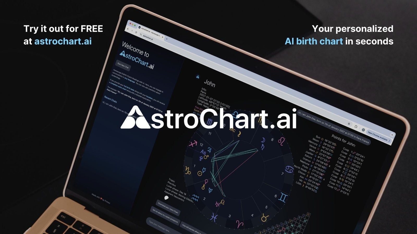 واجهة AstroChart.ai