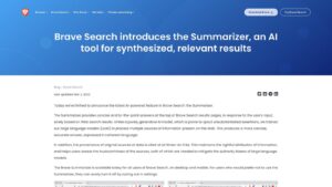 Brave Search Summarizer