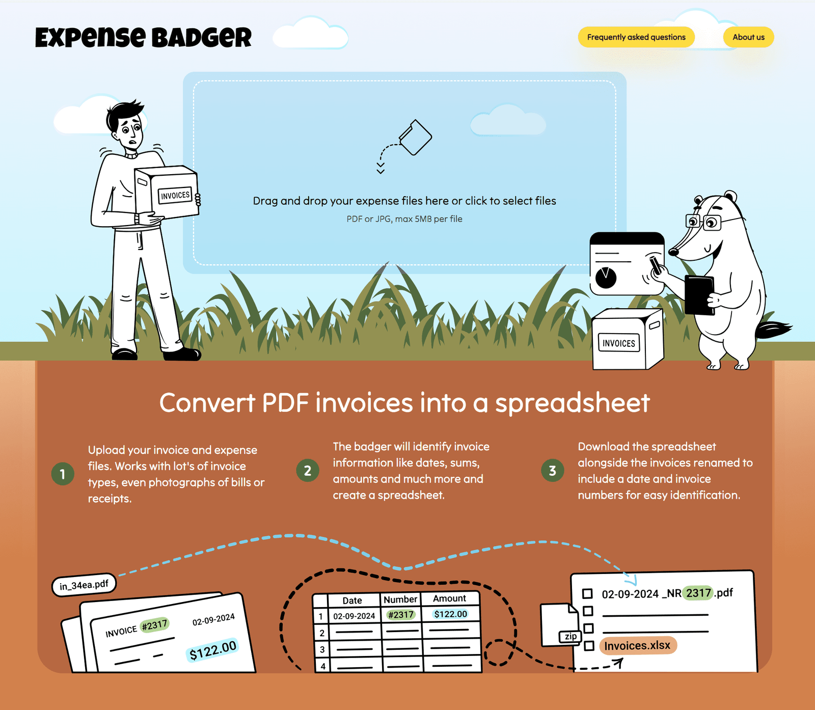 واجهة ExpenseBadger
