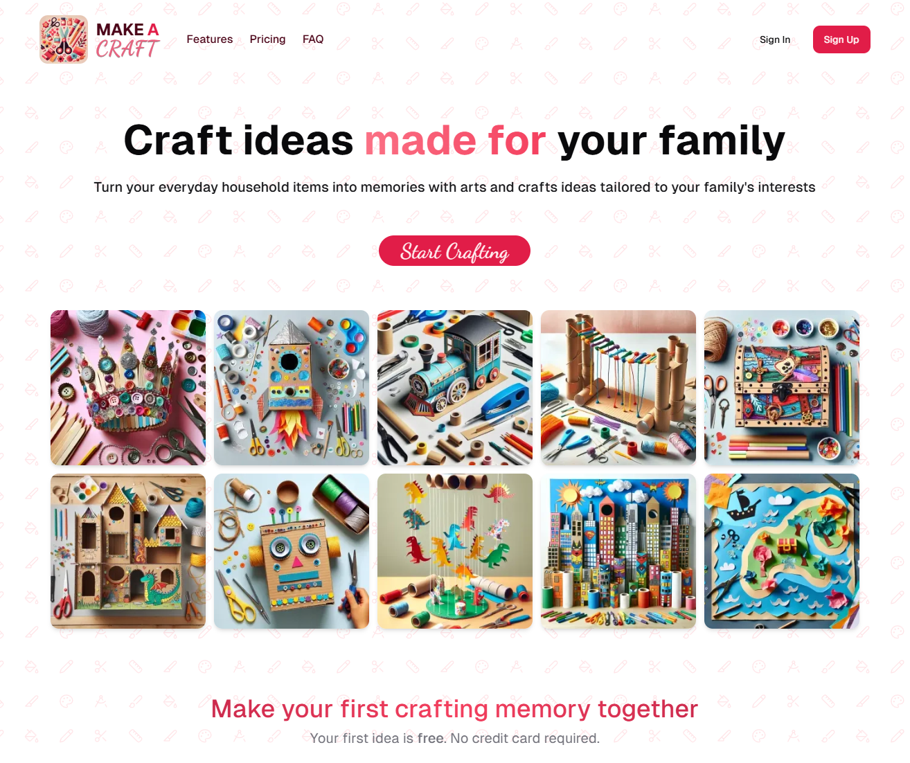 واجهة Make A Craft