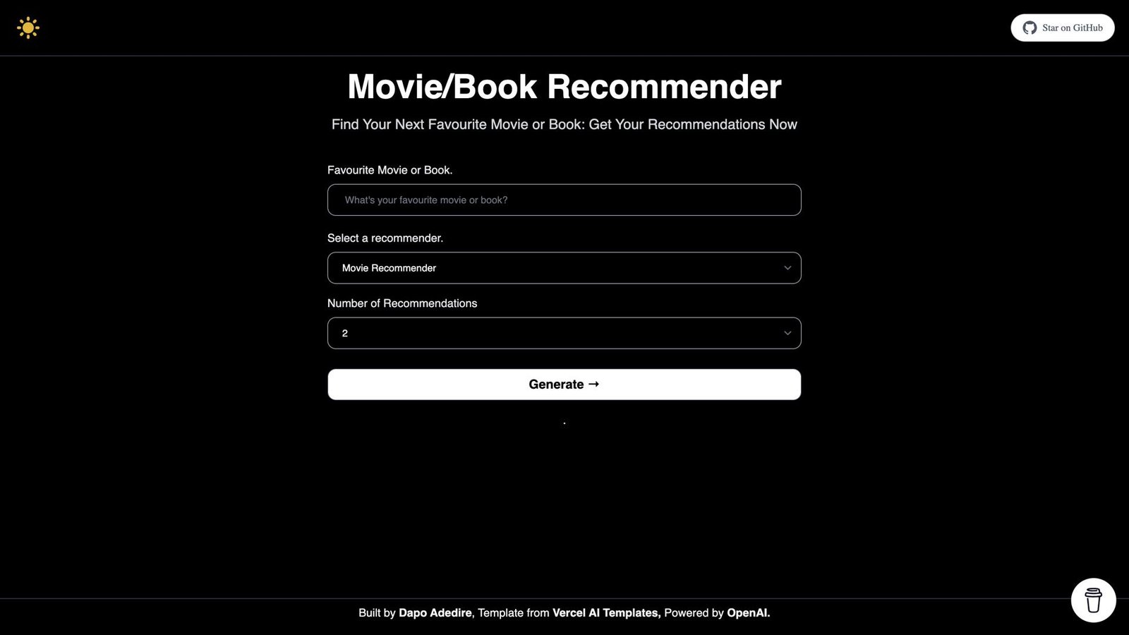 موصي الأفلام والكتب