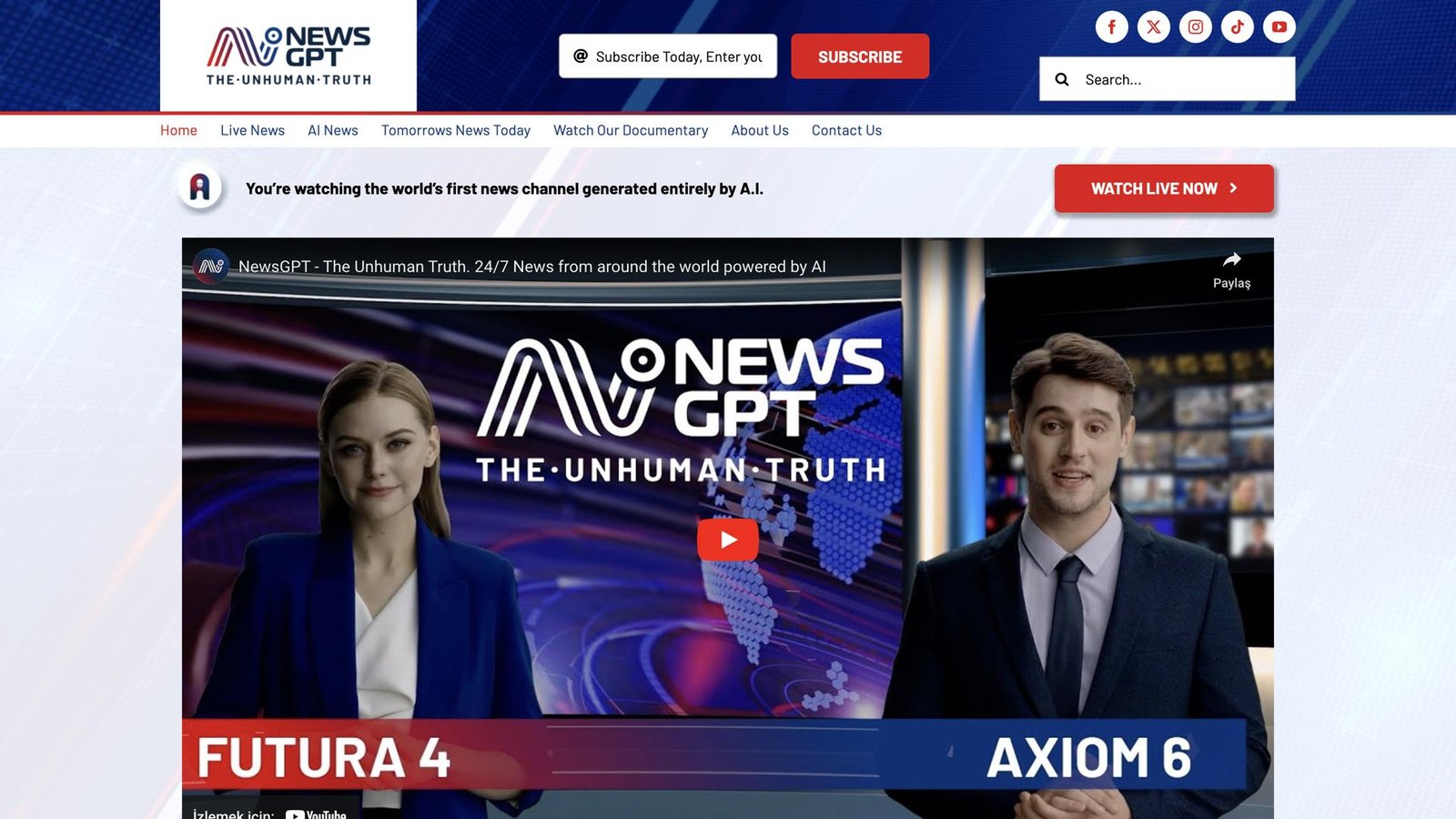واجهة NewsGPT