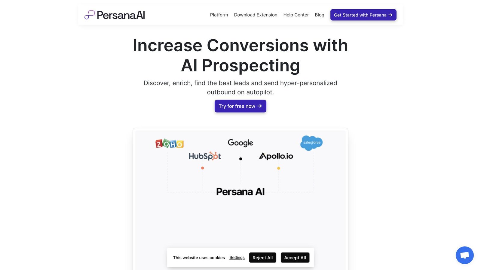 واجهة Persana AI