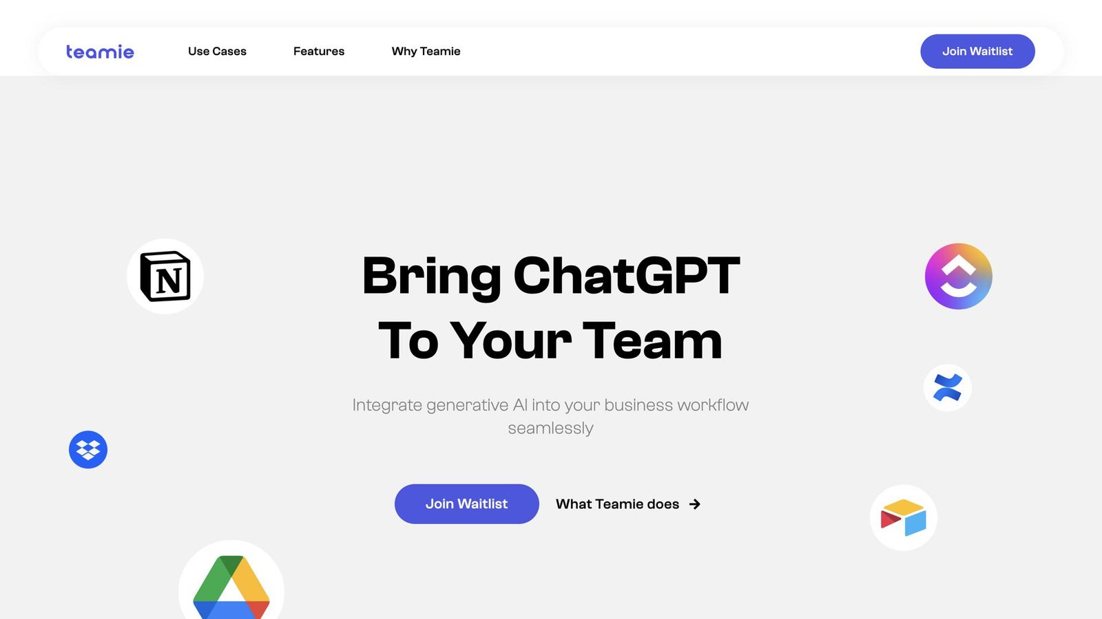 واجهة Teamie AI