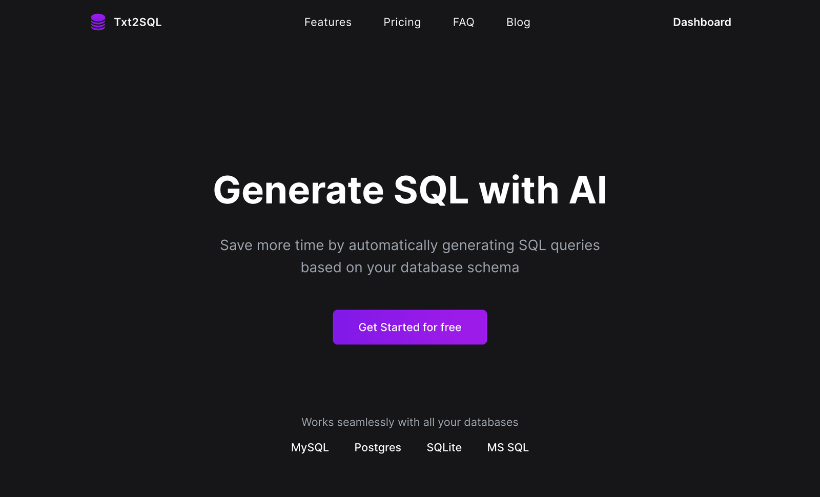 واجهة Txt2SQL