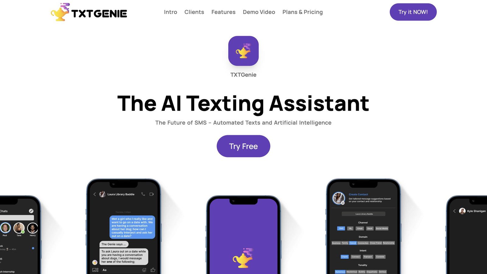 واجهة TXTGenie